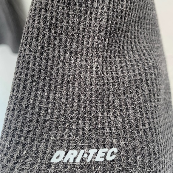 MENS HI-TEC POLYESTER SPANDEX QUARTER ZIP LONGSLEEVE LIGHT JACKET PLATINUM SZ L - Picture 4 of 6